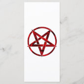 Red Devil Pentagram Menükarte (Vorderseite)