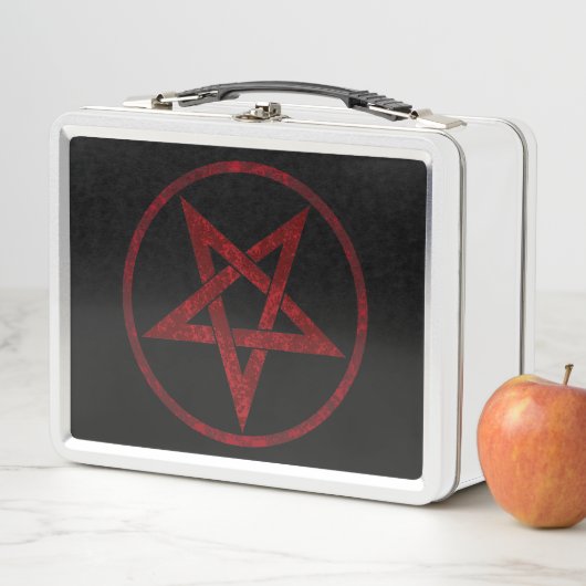 Red Devil Pentagram Metall Brotdose (Beispiel)