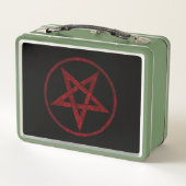 Red Devil Pentagram Metall Brotdose (Rückseite)
