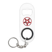 Red Devil Pentagram Mini Flaschenöffner (Vorderseite)