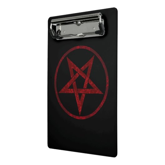 Red Devil Pentagram Mini Klemmbrett (Gewinkelt2)