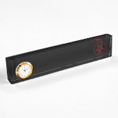 Red Devil Pentagram Namensplakette