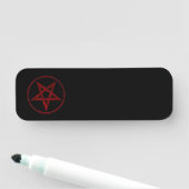 Red Devil Pentagram Namensschild (Beispiel)