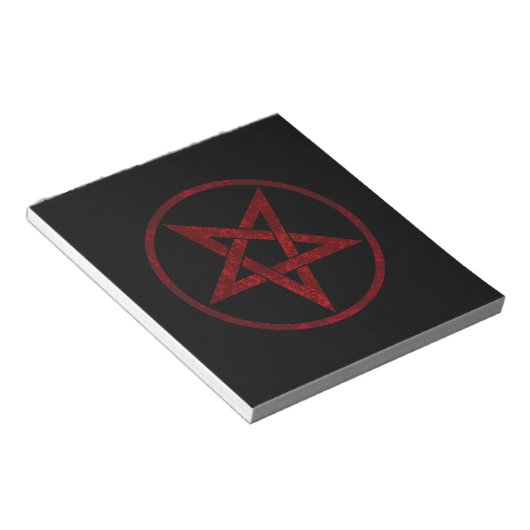 Red Devil Pentagram Notizblock (angewinkelt)