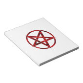 Red Devil Pentagram Notizblock (angewinkelt)