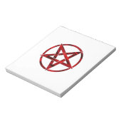 Red Devil Pentagram Notizblock (Rotiert)