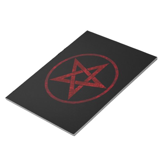 Red Devil Pentagram Notizblock (angewinkelt)