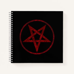 Red Devil Pentagram Notizblock