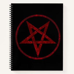 Red Devil Pentagram Notizblock