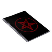 Red Devil Pentagram Notizblock (Rechte Seite)
