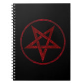 Red Devil Pentagram Notizblock (Vorderseite)