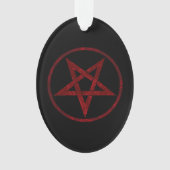 Red Devil Pentagram Ornament (Vorderseite)