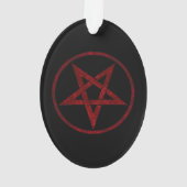 Red Devil Pentagram Ornament (Rückseite)