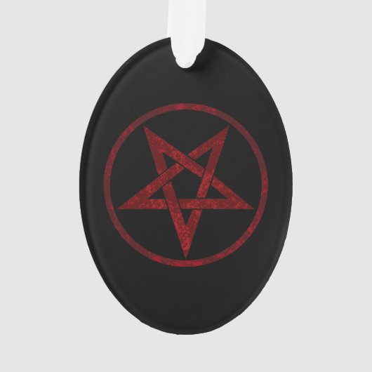 Red Devil Pentagram Ornament (Rückseite)