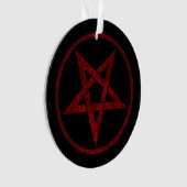 Red Devil Pentagram Ornament (Vorderseite)