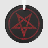 Red Devil Pentagram Ornament (Rückseite)