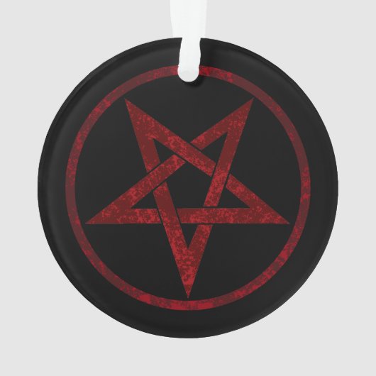 Red Devil Pentagram Ornament (Rückseite)