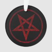 Red Devil Pentagram Ornament (Vorderseite)