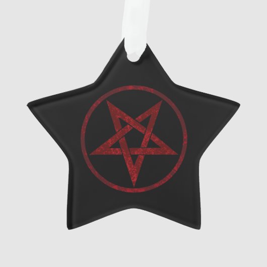 Red Devil Pentagram Ornament (Rückseite)