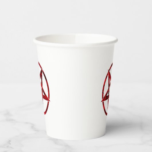 Red Devil Pentagram Pappbecher (Links)