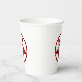 Red Devil Pentagram Pappbecher (Rechts)