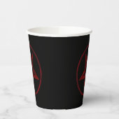 Red Devil Pentagram Pappbecher (Links)