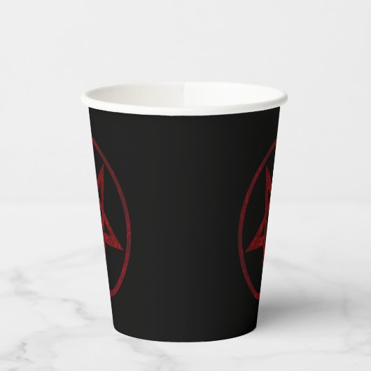 Red Devil Pentagram Pappbecher (Links)