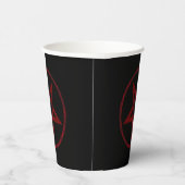 Red Devil Pentagram Pappbecher (Rechts)