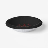Red Devil Pentagram Pappteller (Gewinkelt)