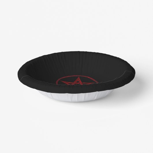 Red Devil Pentagram Pappteller (Gewinkelt)