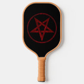 Red Devil Pentagram Pickleball Schläger (Rückseite)