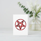 Red Devil Pentagram Platzkarte (Stehend Vorderseite)