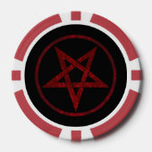 Red Devil Pentagram Pokerchips (Vorderseite)