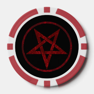 Red Devil Pentagram Pokerchips