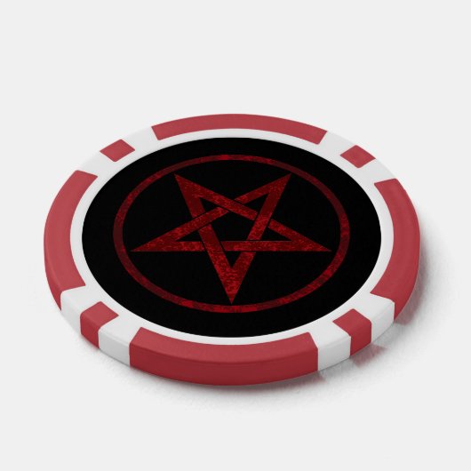 Red Devil Pentagram Pokerchips (Einzeln)