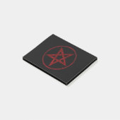 Red Devil Pentagram Post-it Klebezettel (angewinkelt)