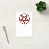 Red Devil Pentagram Post-it Klebezettel (Büro)