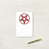 Red Devil Pentagram Post-it Klebezettel (Auf Schreibtisch)