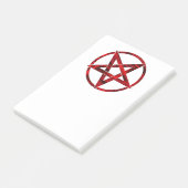 Red Devil Pentagram Post-it Klebezettel (angewinkelt)