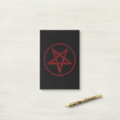 Red Devil Pentagram Post-it Klebezettel (Auf Schreibtisch)
