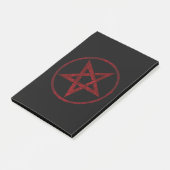 Red Devil Pentagram Post-it Klebezettel (angewinkelt)