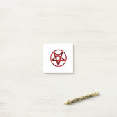 Red Devil Pentagram Post-it Klebezettel (Auf Schreibtisch)