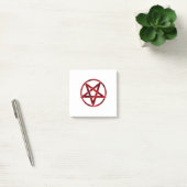 Red Devil Pentagram Post-it Klebezettel (Büro)