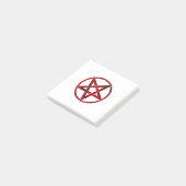 Red Devil Pentagram Post-it Klebezettel (angewinkelt)