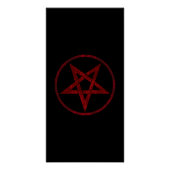 Red Devil Pentagram Poster (Vorderseite)