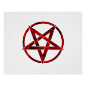 Red Devil Pentagram Poster (Vorderseite)