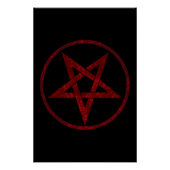 Red Devil Pentagram Poster (Vorderseite)