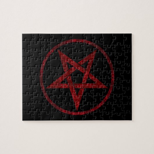 Red Devil Pentagram Puzzle (Horizontal)