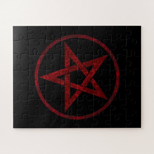 Red Devil Pentagram Puzzle (Horizontal)