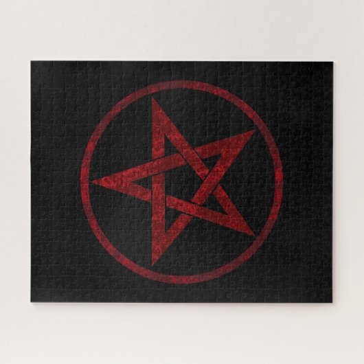 Red Devil Pentagram Puzzle (Horizontal)
